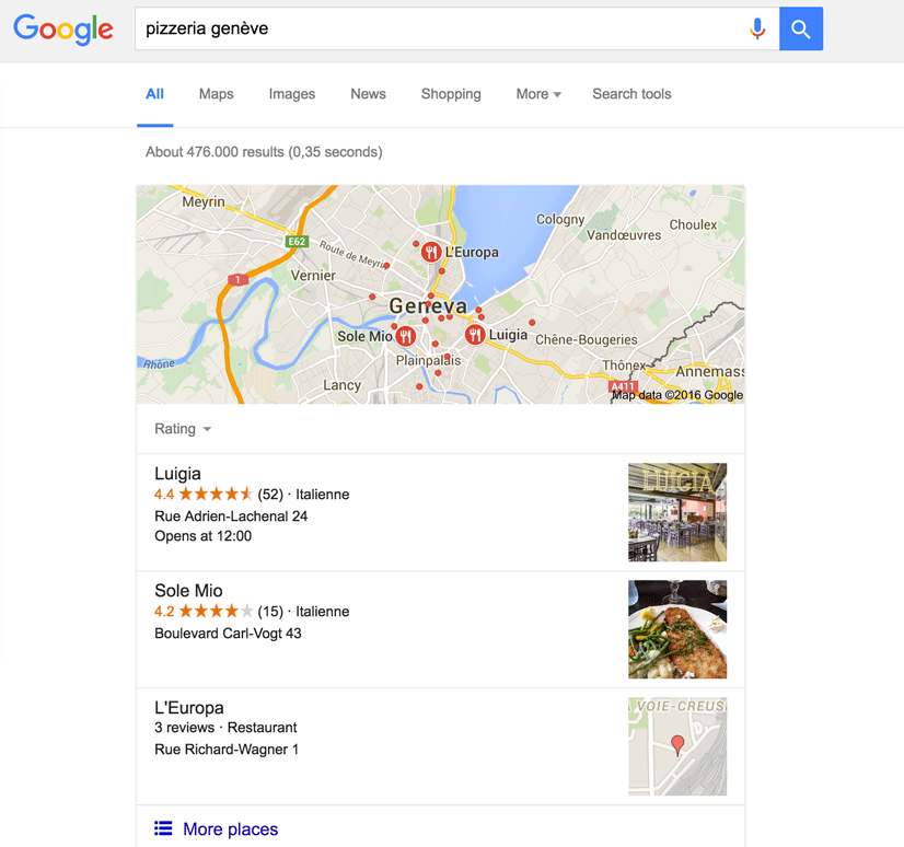 Google My Business au service du référencement local